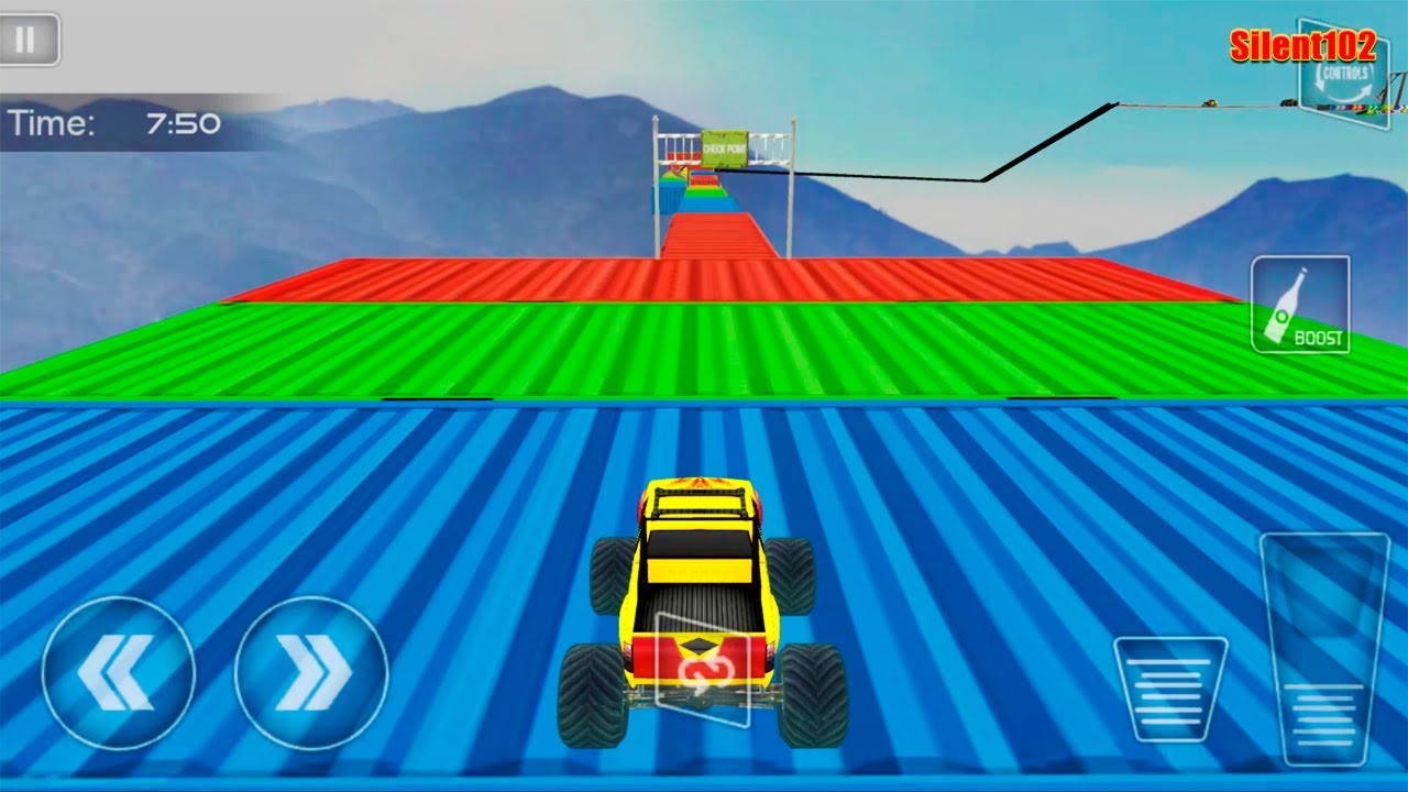 Impossible Monster Truck Stunts - Android Gameplay - YouTube Silent102