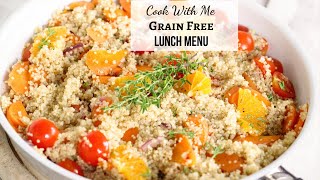 Healthy Lunch Prep | Grain Free Gluten Free Vegetarian Dishes