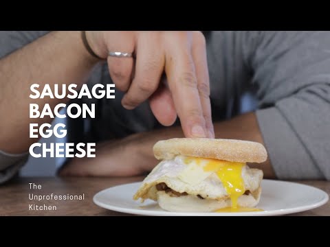 How to Make the BEST and EASY Sausage Breakfast Sandwich | Home Cooking