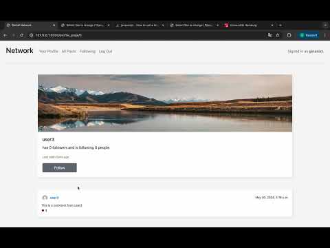 CS50's Web Programming with Python and JavaScript - Project 4