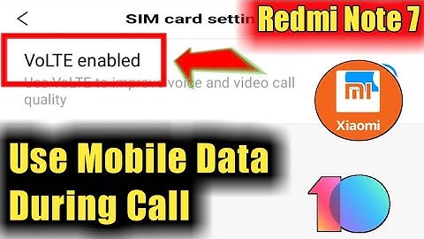 Redmi Note 7, 8 Pro || How to Use Mobile Data During Calls & Internet Not Working During Calls Fixed