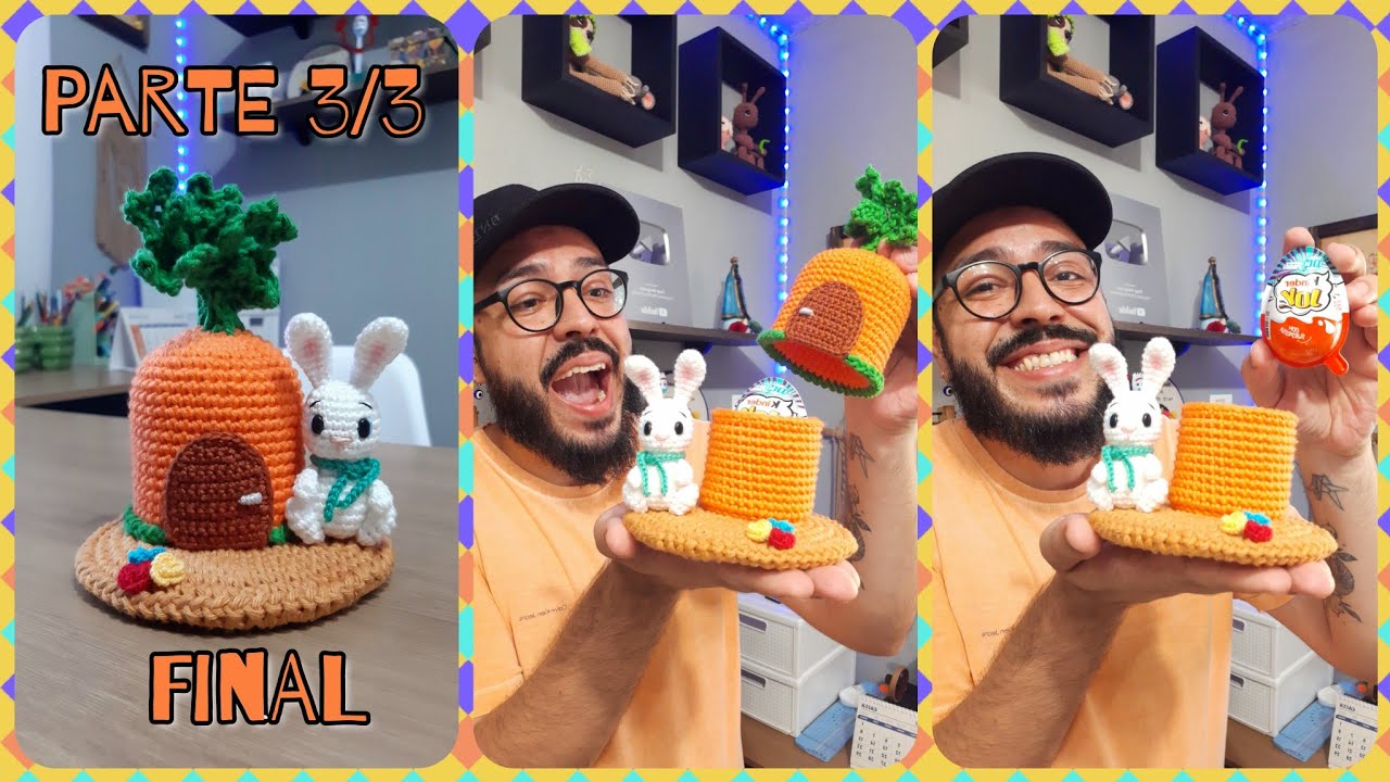 Surpresa De Páscoa Do Ti ( Parte 3/3 ) - Coelho - Amigurumi De Páscoa - Tiago Amigurumi