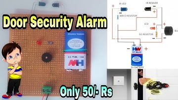 Electronic project // Simple Door Security alarm System // New Electrical project // Buzzer project.