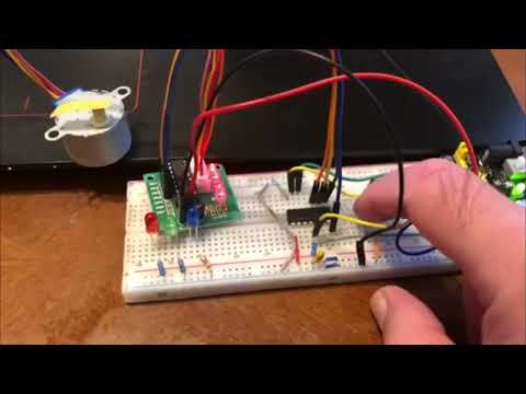 Pic16F676 Part 9 C programming Basic  28BYJ-48 stepper motor control using UNL2003 driver board