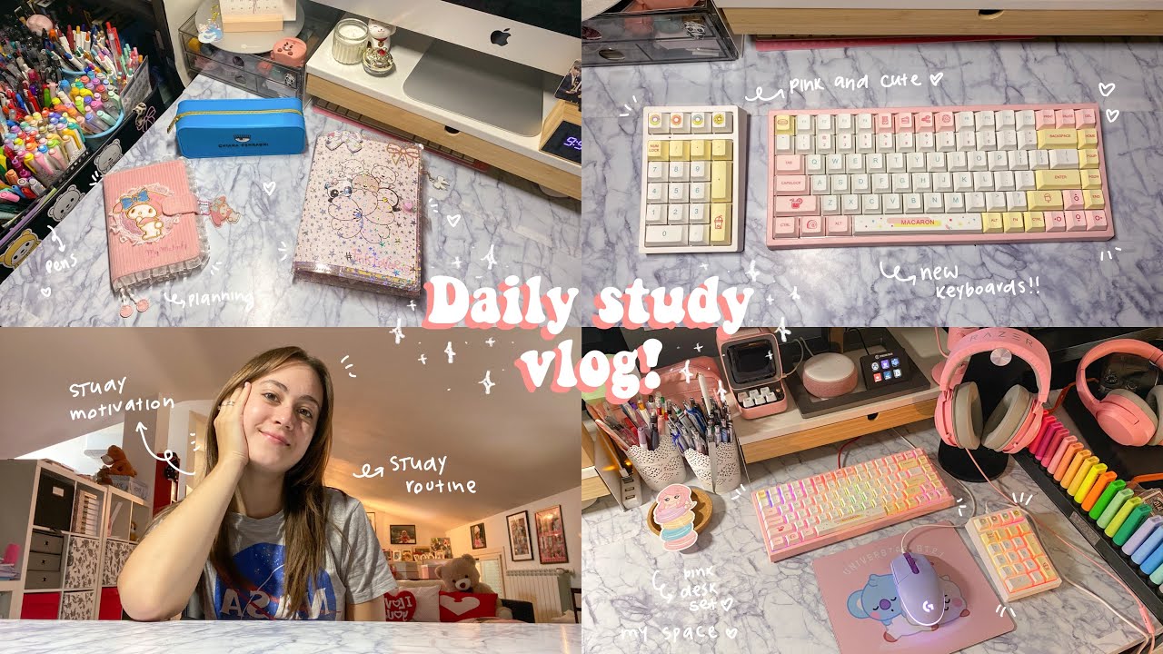 Study Table Vlog Daily study vlog ~ Back to uni - YouTube