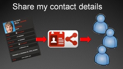 How to share my contact details