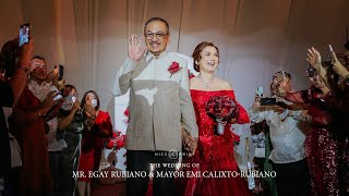 Mr. Egay Rubiano & Mayor Emi Calixto-Rubiano | Ruby Wedding Anniversary Same Day Edit by Nice Print