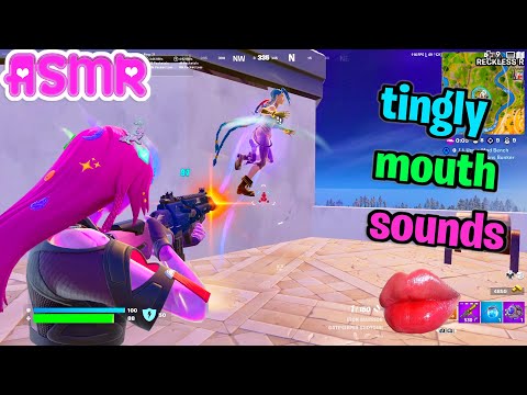 ASMR Gaming 🍀 Fortnite Relaxing Tingly Mouth Sounds + Controller Sounds 100% Tingles 🎧