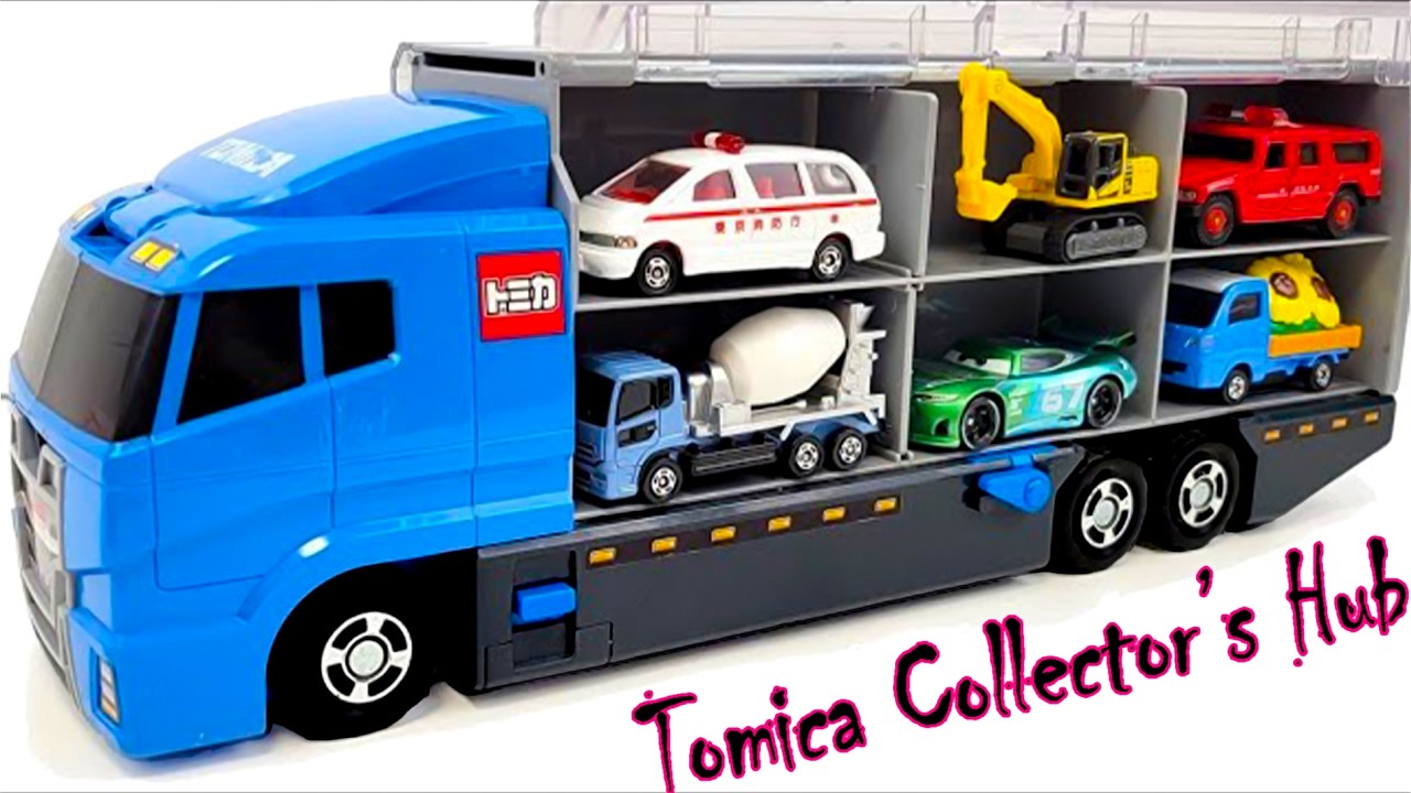 トミカ☆世界の高級な車のミニカーを開封してコンボイへ収納！ホンダ スプランキもある☆Tomica 