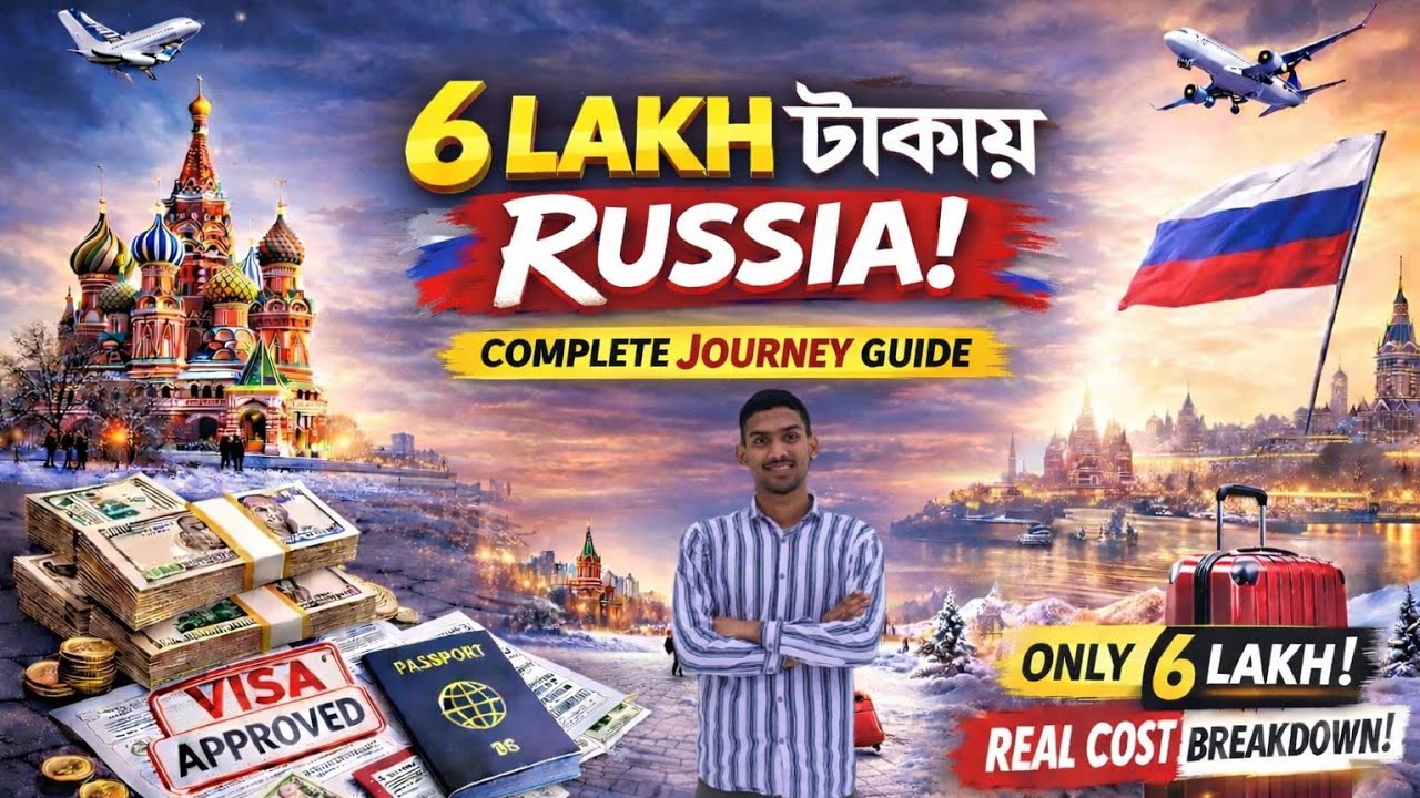 মাত্র 6  Lakh  টাকায়  রাশিয়া  স্টুডেন্ট  ভিসা   🇷🇺.   Real cost (part - 1) 