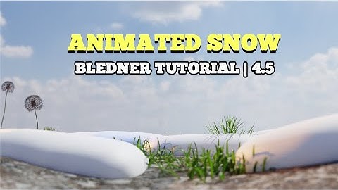 Create snow in blender | Animated falling snow| learn to create loop animation | Blender Tutorial4.5