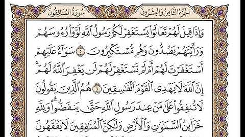 سورة المنافقون بصوت الشيخ وديع اليمني