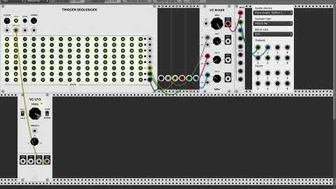 Autodafe Module Pack for VCV Rack - Trigger Sequencer + Drums
