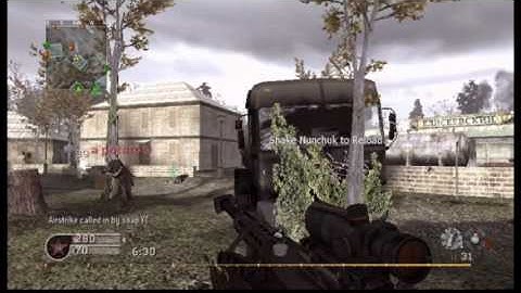 COD4 Wii ACOG Sniping Overgrown