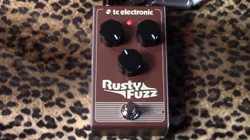 TC Electronic RUSTY FUZZ pedal demo with Strat