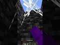 Minecraft Luckiest Escape Ever… 🤯 #shorts