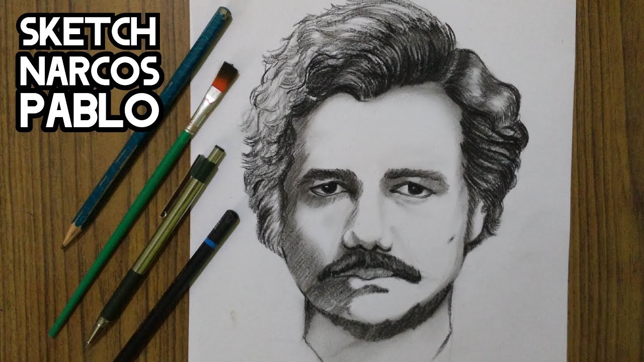 Pablo Escobar Drawing Outline