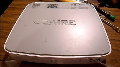 How to take apart a 2wire Gateway modem