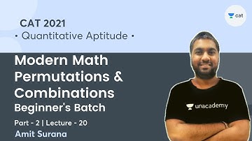 Modern Math L20 l Permutations & Combinations - 2 l Beginner