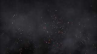 Glowing Fire Particles Overlay With Smoke Effect