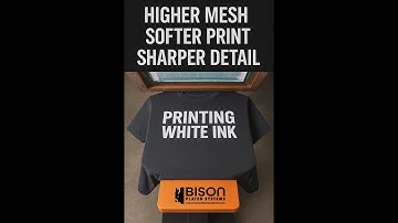 Screen Print White Ink Like a Pro: Mesh Count Secrets + Bison Platen Advantage!