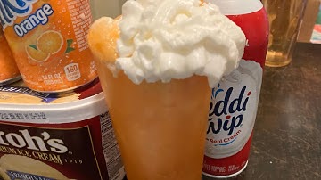 How To Make A Creamsicle Summer Float With A Sunkist Soda