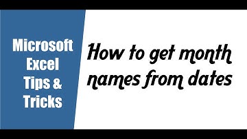 Excel Tips & Tricks || How to get Month Name from date