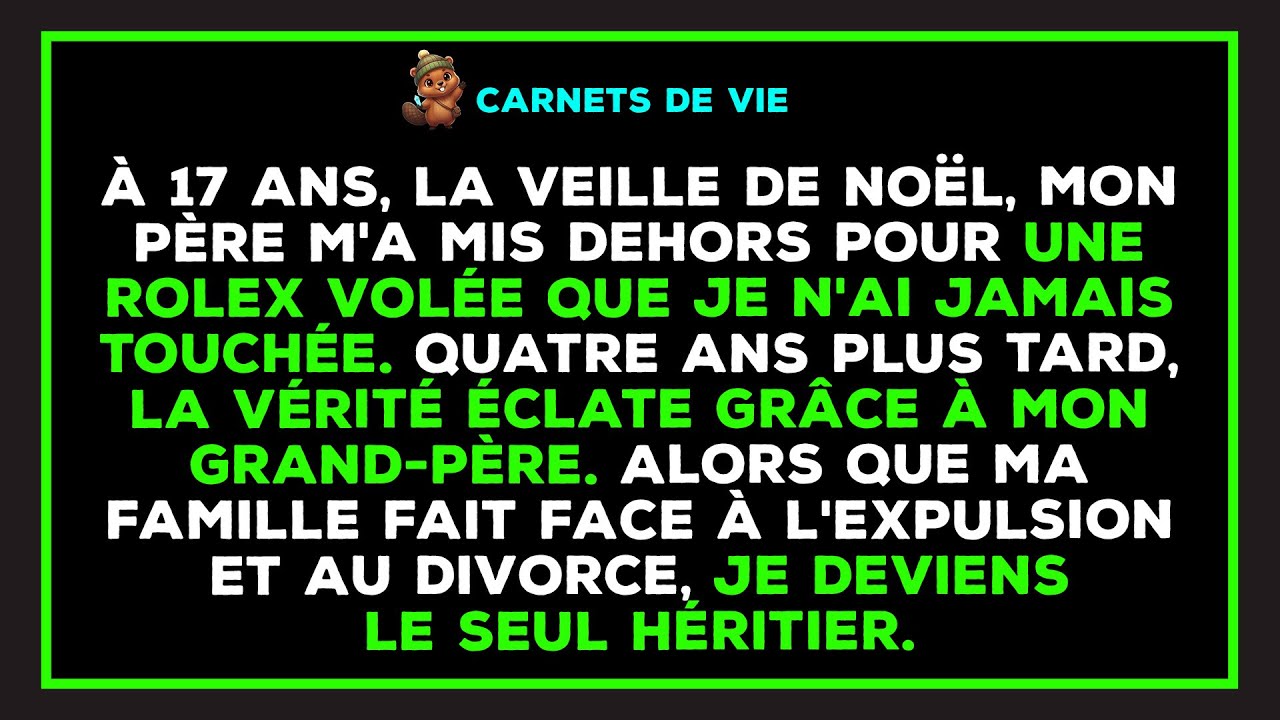 À 17 ans, mon père m'a mis à la porte la veille de Noël pour une Rolex que je n'ai jamais volée.