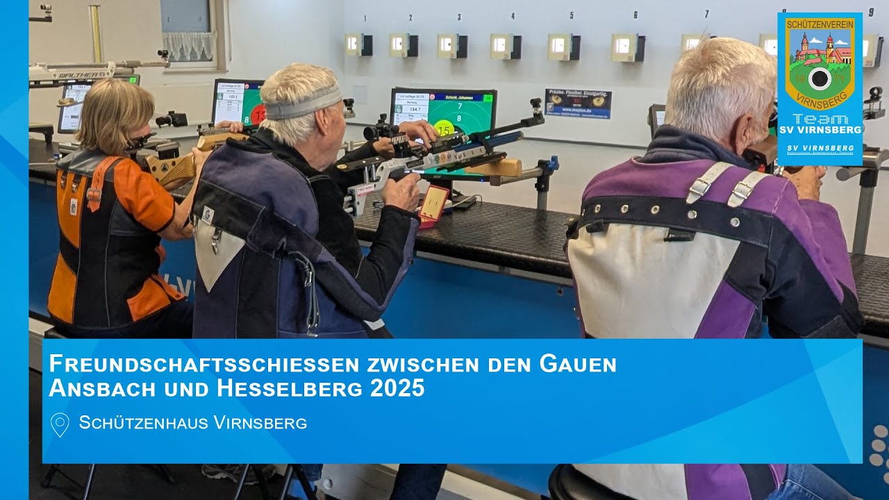 Freundschaftsschießen 2025 der Auflage-Schützen Ansbach und Heselberg in Virnsberg mit neuem Pokal