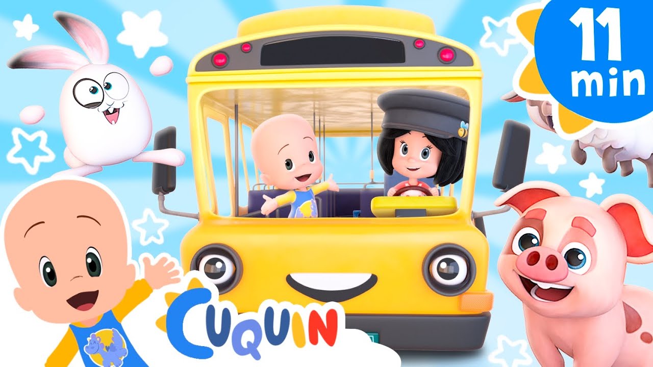 Las ruedas del bus de la ciudad | Cánticos Para Niños | Cleo & Cuquín