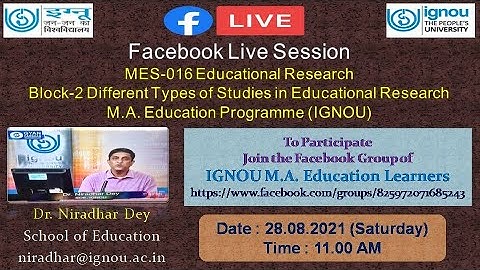 MES 016 Educational Research (Block 2 Different Types of Studies in Educational Research)