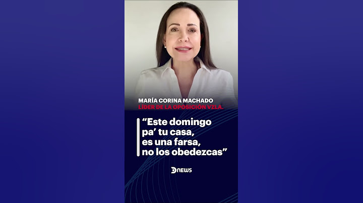 🇻🇪 María Corina Machado llamó a los venezolanos a no ir a votar: "No los obedezcas"