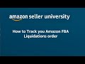 How to track your Amazon FBA Liquidation order after submission