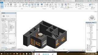 Autodesk Revit Complete Beginner  Tutorial /2D and 3d House plan/ Part 2