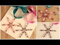 DIY: Make These Crystal Bead Snowflakes - Christmas Tree Decorations