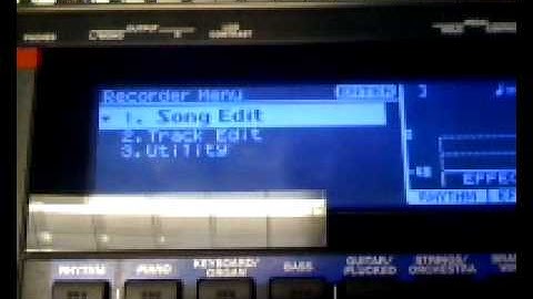 Creating a new Song in the Roland Juno-Gi keyboard