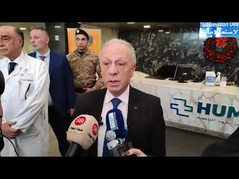 وزير الدفاع والسفيرة الآيرلندية يطمئنان على الجريح الايرلندي