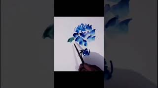 🎨 Mesmerizing Watercolor Flower Painting 🌸 Easy & Relaxing Art #Shorts