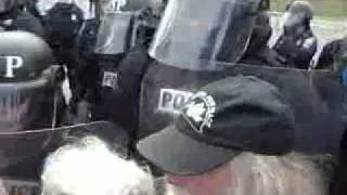 Disgusting Police Brutality Against Col. A. Wright and D. Ellsberg at Free Bradley Manning Protest