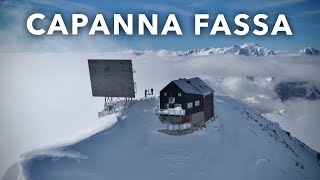 CAPANNA FASSA | NOTTE NEL NUOVO LOCALE INVERNALE DEL PIZ BOÈ - DOLOMITI [4K]