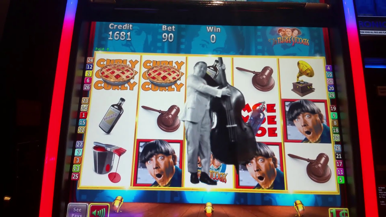 The Three Stooges slot machine at Sands casino YouTube