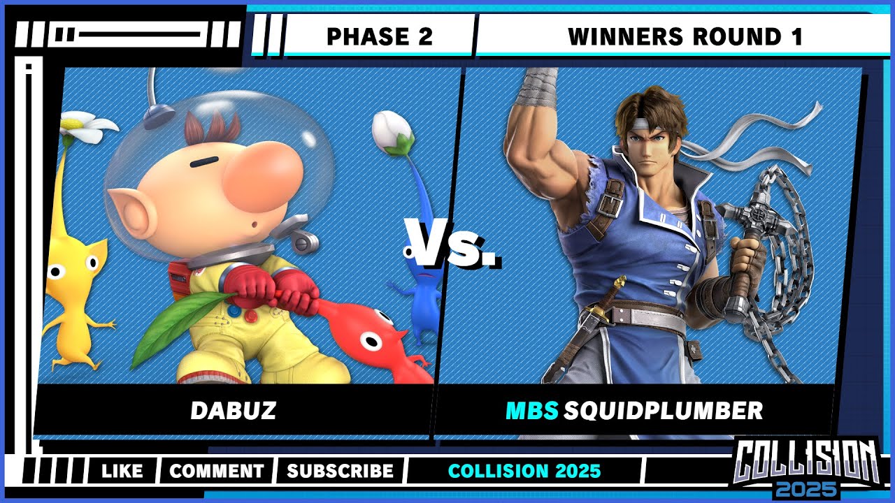 Collision 2025 - Phase 2 - Dabuz (Olimar) VS Squidplumber (Richter) - Ultimate Singles
