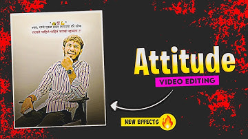 Hum Apne Liye Jeete Hain Song Video Editing🔥| Marathi Attitude Status Video Editing Alight Motion😎💥