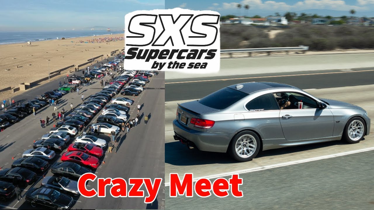 Crazy Car Meet In Huntington Beach CA!!! YouTube