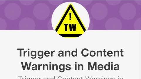 Trigger Warnings in College
