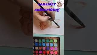 multi media and watercolour fox