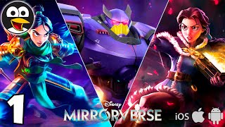 Rapunzel, Mickey Mouse y Hércules - Disney Mirrorverse en Español Parte 1 - Juego RPG Android iOS