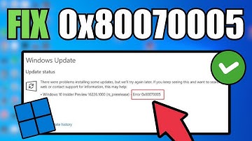 How To Fix 0X80070005 Error Code In Windows 10/11 - Full Tutorial