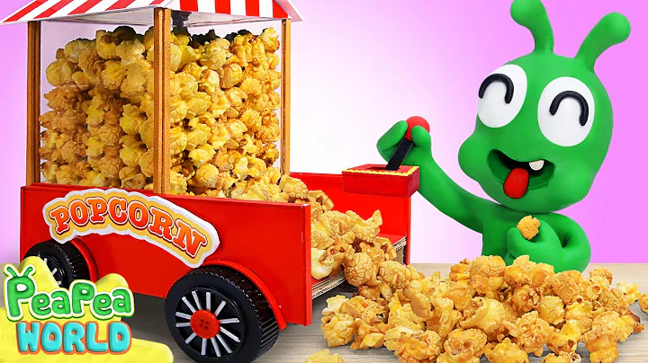 Pea Pea Tries To Make Popcorn 🍿 Cartoon For Kids ❤️ Pea Pea World