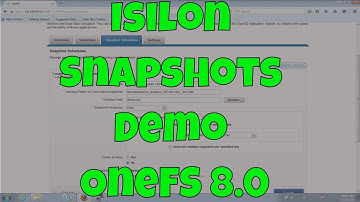Isilon Snapshots Demo in OneFS 8.0